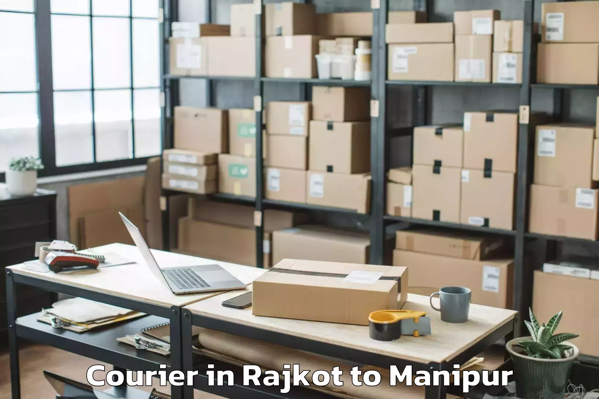 Leading Rajkot to Tengnoupal Courier Provider